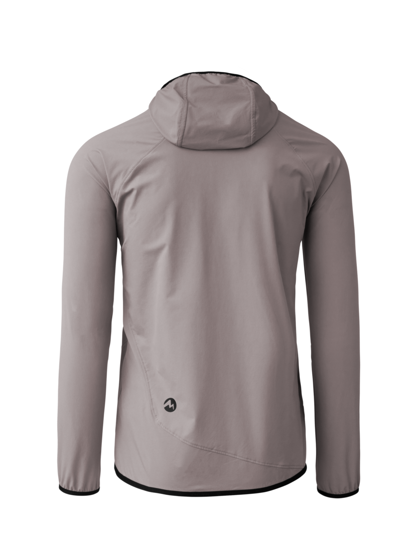 Martini Sportswear - Hillclimb ML Hooded Jacket M - Strati intermedi in ash - vista posteriore - Uomo