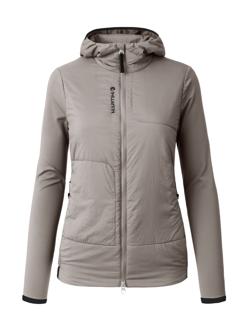 Martini Sportswear - Alpmate Hybrid Jacket G-Loft® W - Hybrid jackets in stone-black - front view - Women