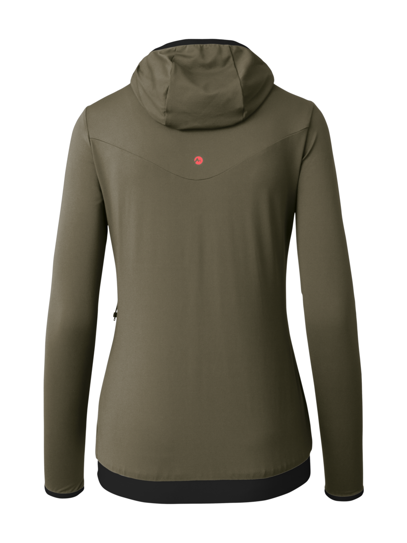 Martini Sportswear - Alpmate Hybrid Jacket G-Loft® W - Hybrid jackets in moss-black - rear view - Women