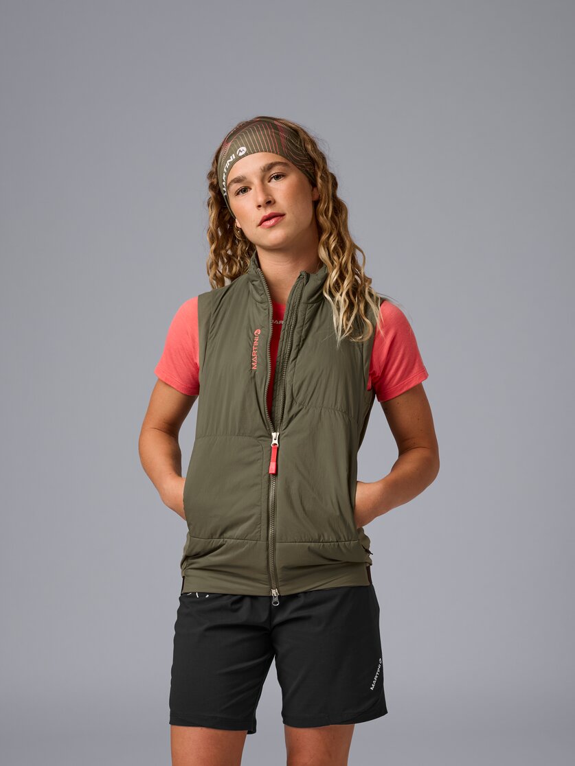 Martini Sportswear - Alpmate Hybrid Vest G-Loft® W - Westen in white-black - Vorderansicht Model - Damen