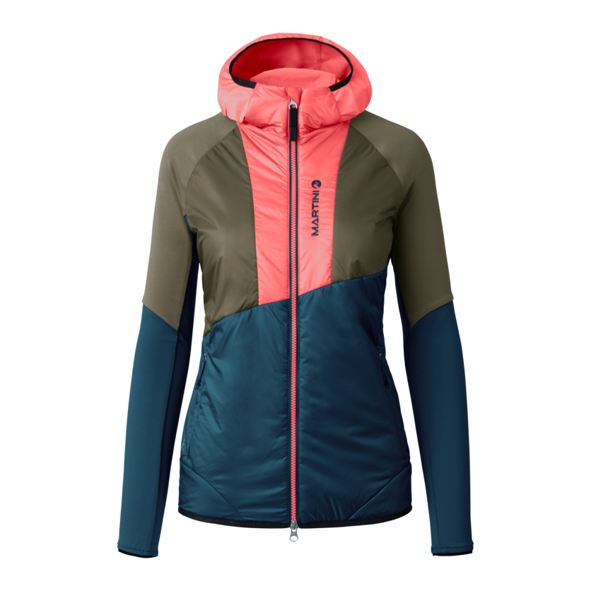 Martini Sportswear - Hillclimb Hybrid Jacket Primaloft® W - Hybridjacken in poseidon-moss - Vorderansicht - Damen