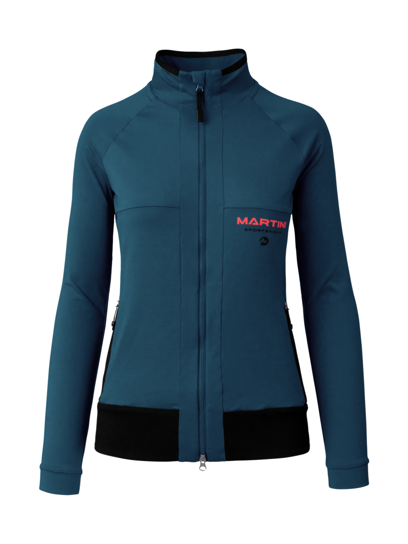 Martini Sportswear - Via Midlayer Jacket W - Midlayers in poseidon-black - Vorderansicht - Damen