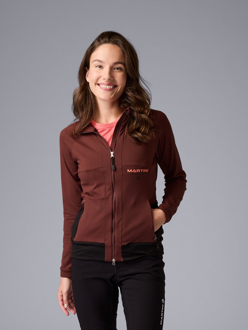 Martini Sportswear - Via Midlayer Jacket W - Midlayers in black-white - Vorderansicht Model - Damen