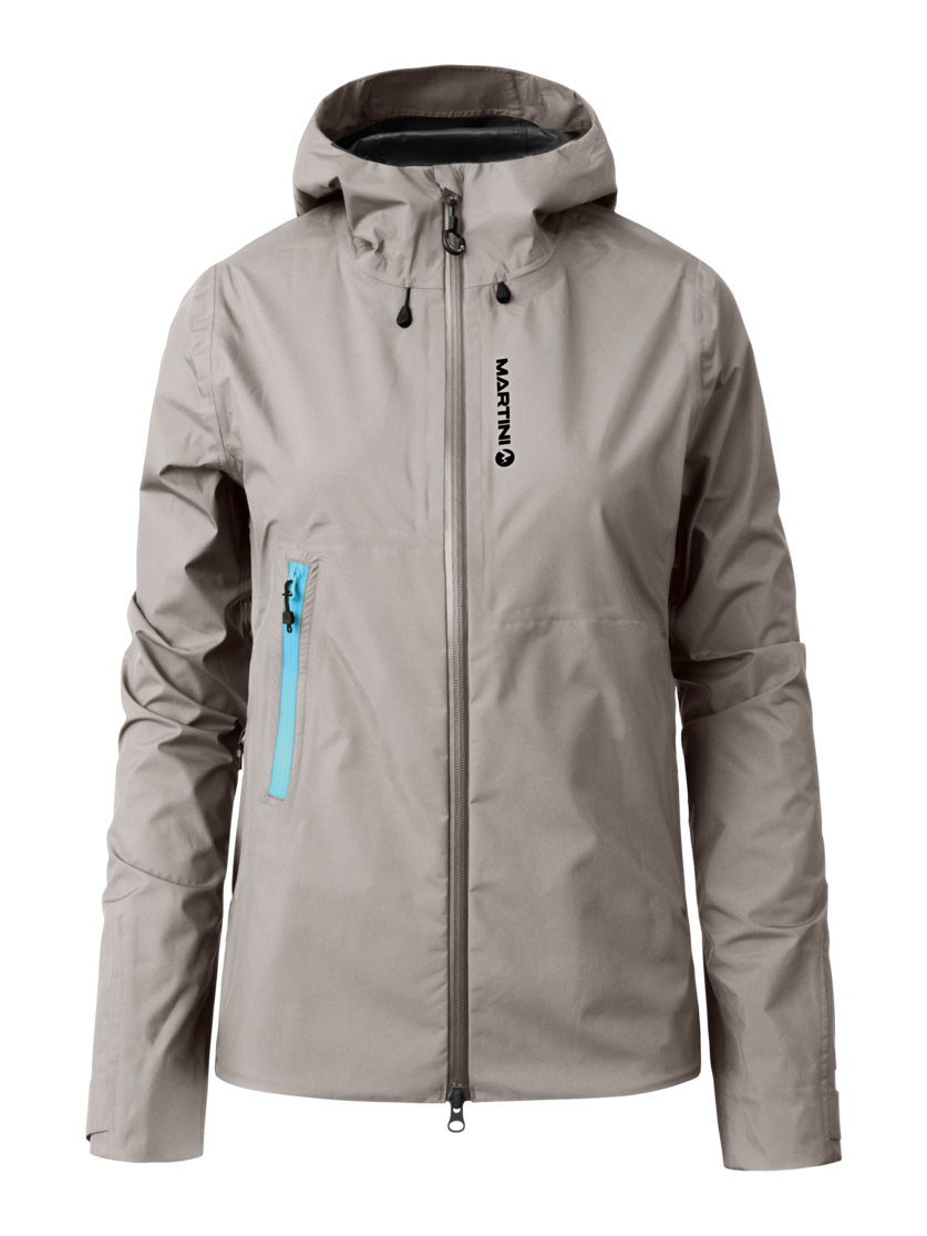 Martini Sportswear - Trektech 2.5L Jacket W - Giacche Hardshell in stone-sky - vista frontale - Donna