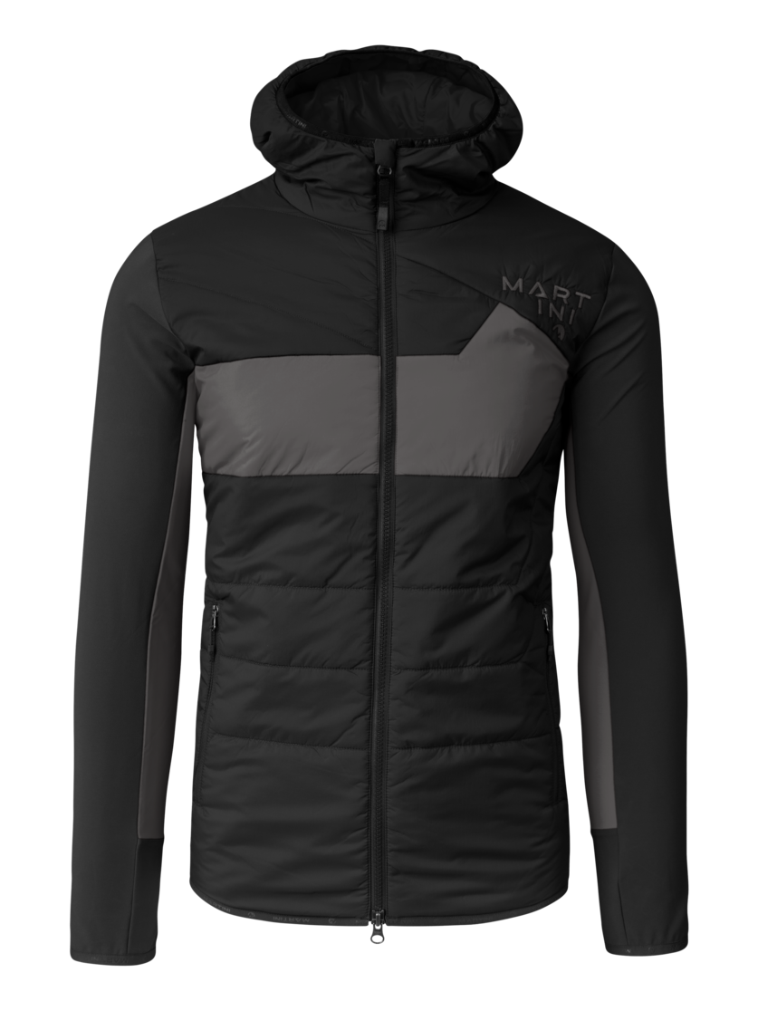 Martini Sportswear - Snowventure Hybrid Jacket G-LOFT® M - Hybridjacken in black-steel - Vorderansicht - Herren