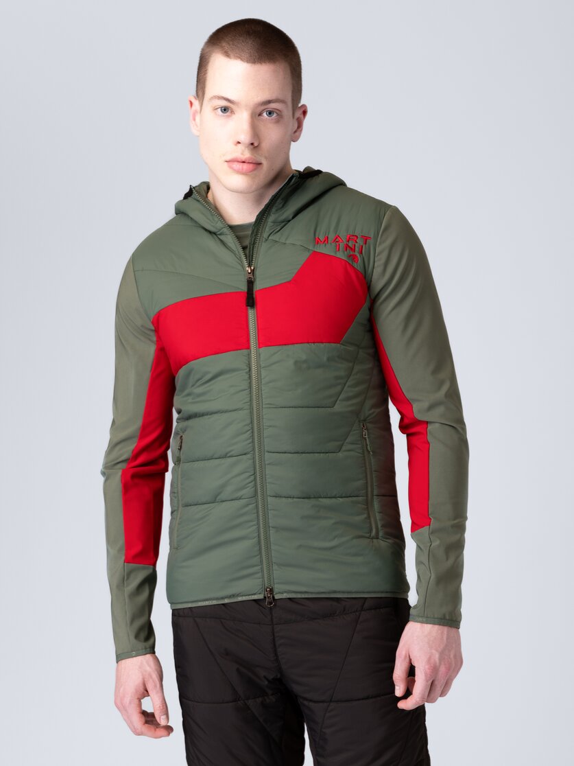 Martini Sportswear - Snowventure Hybrid Jacket G-LOFT® M - Hybridjacken in mosstone-mars - Vorderansicht Model - Herren