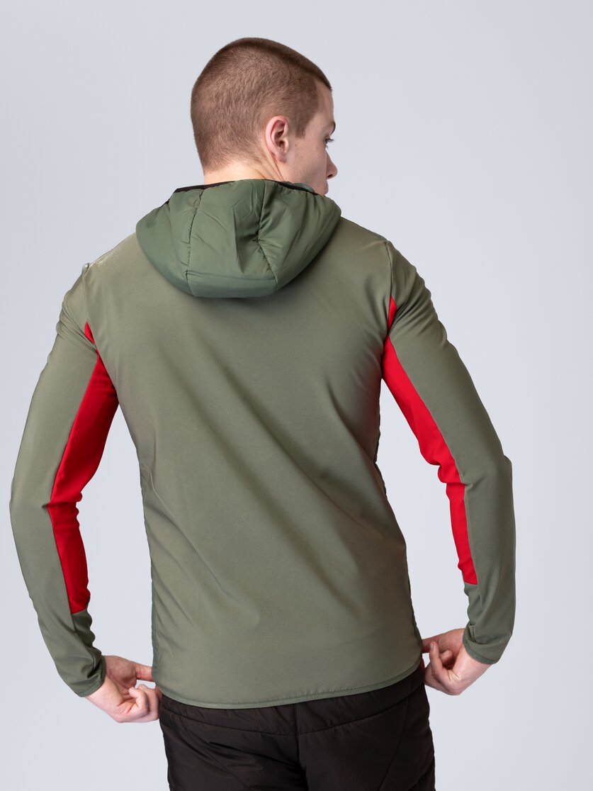 Martini Sportswear - Snowventure Hybrid Jacket G-LOFT® M - Hybridjacken in mosstone-mars - Rückansicht Model - Herren