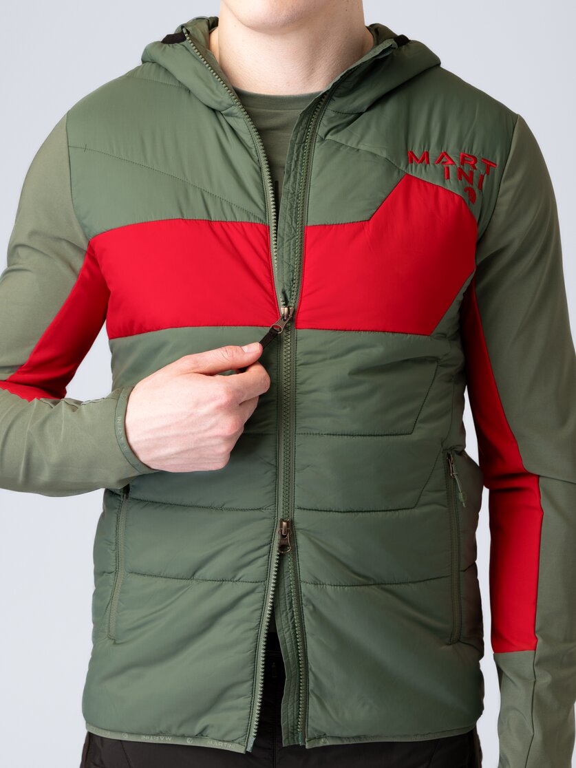Martini Sportswear - Snowventure Hybrid Jacket G-LOFT® M - Hybridjacken in mosstone-mars - Detail 3 - Herren