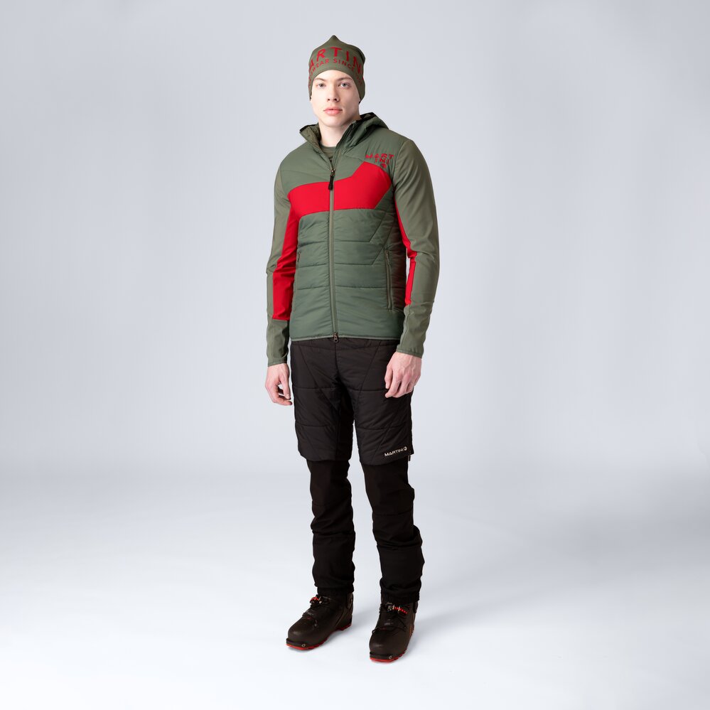 Martini Sportswear - Snowventure Hybrid Jacket G-LOFT® M - Hybridjacken in mosstone-mars - Vollständiges Outfit - Herren