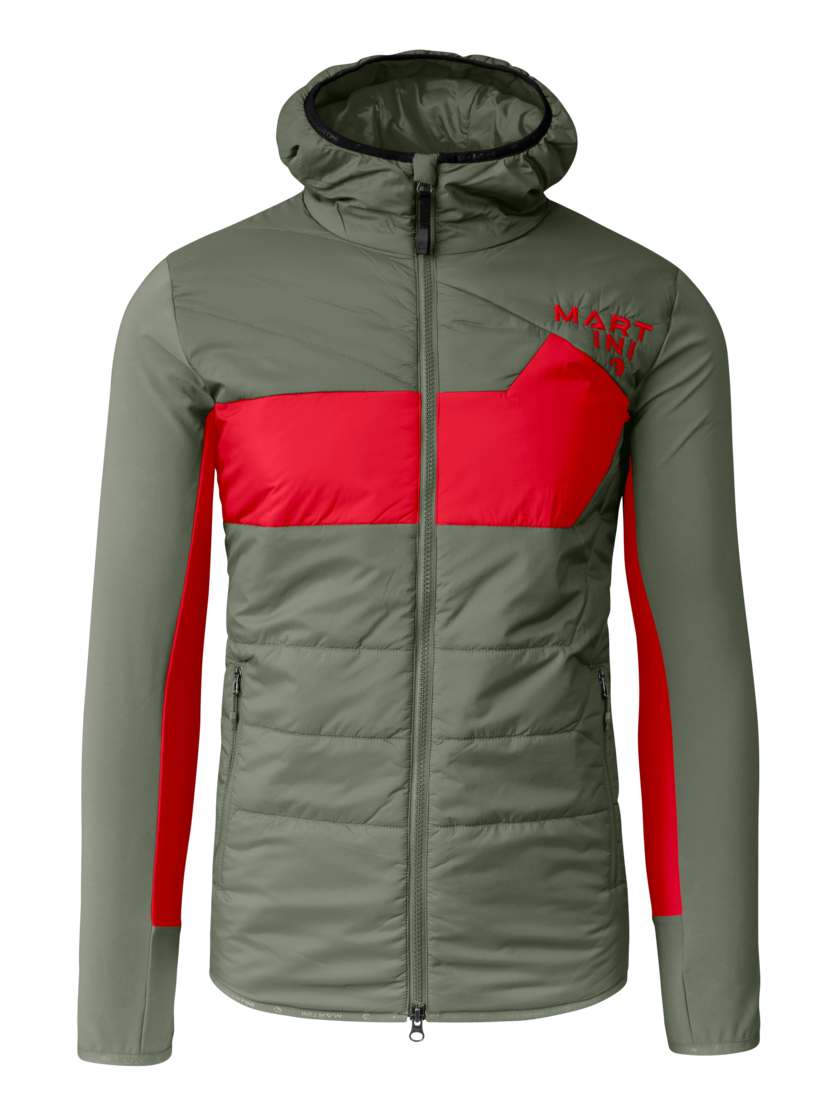 Martini Sportswear - Snowventure Hybrid Jacket G-LOFT® M - Hybridjacken in mosstone-mars - Vorderansicht - Herren