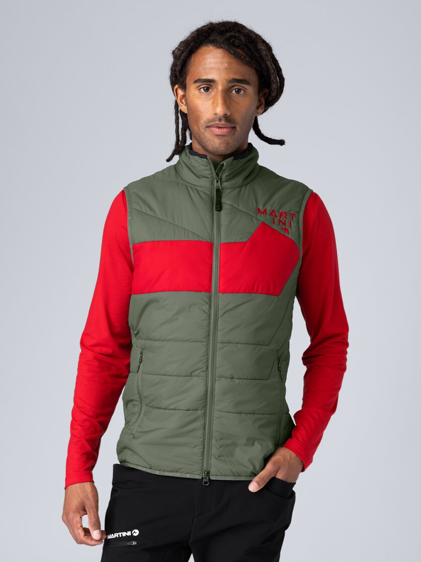 Martini Sportswear - Snowventure Hybrid Vest G-LOFT® M - Westen in seaport-lava - Vorderansicht Model - Herren