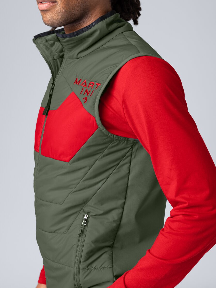 Martini Sportswear - Snowventure Hybrid Vest G-LOFT® M - Westen in seaport-lava - Detail 6 - Herren
