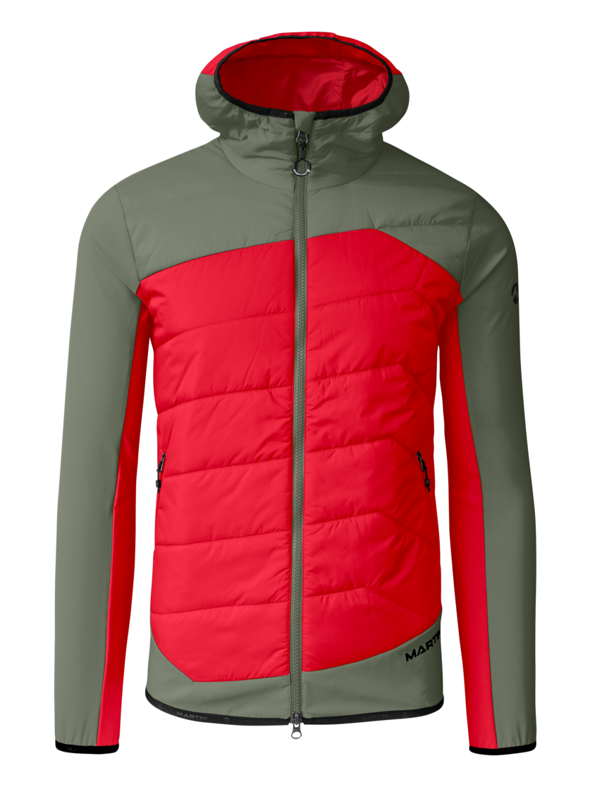 Martini Sportswear - Firstline Hybrid Jacket G-LOFT® M - Hybrid jackets in mars-mosstone - front view - Men