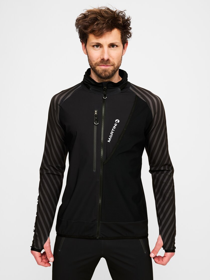 Martini Sportswear - Timebeat Midlayer Jacket Uni  - Race suits - tops in granite-black - vista frontale modello - Unisex