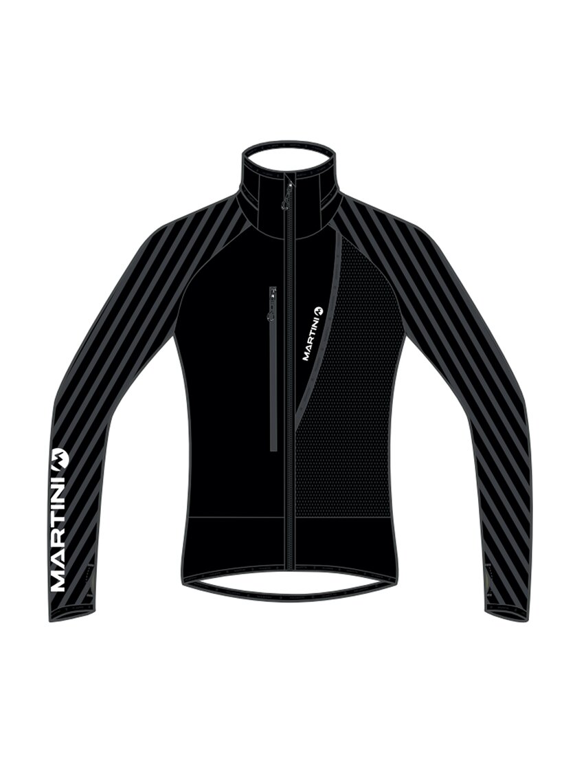Martini Sportswear - Timebeat Midlayer Jacket Uni  - Race suits - tops in granite-black - vista frontale - Unisex