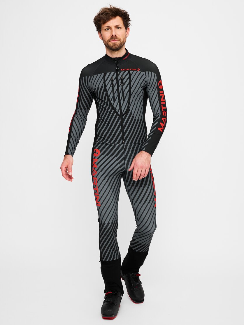 Martini Sportswear - Timebeat Racing Suit Uni - Race suits - bottoms in granite-black - vista frontale modello - Unisex
