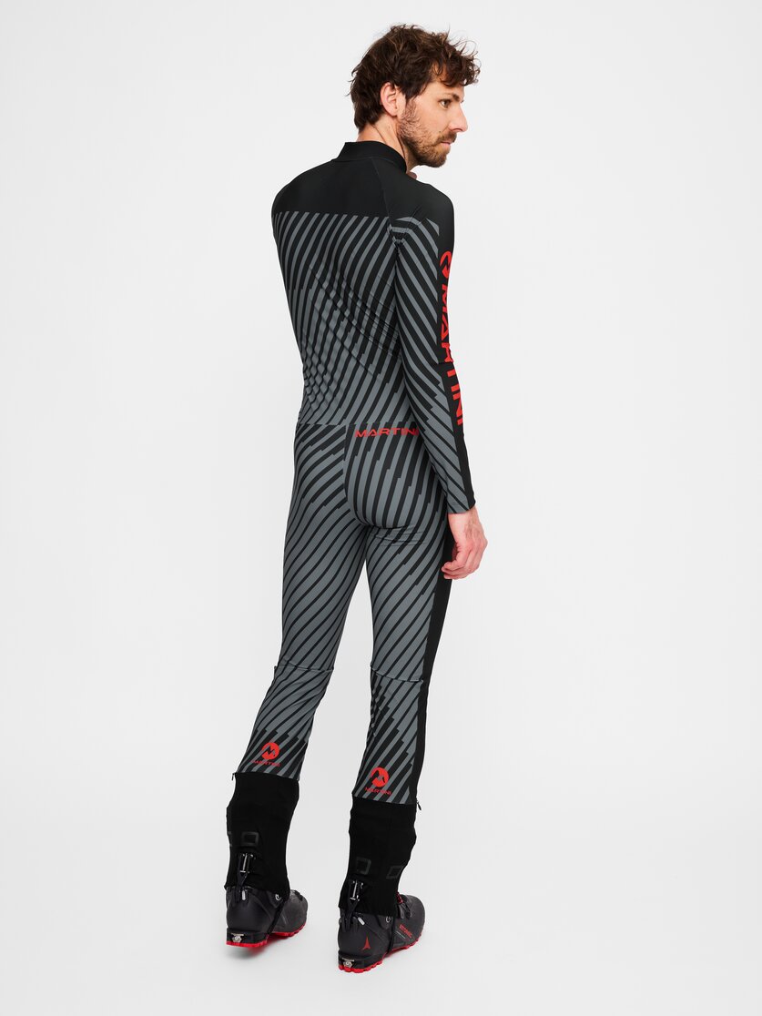 Martini Sportswear - Timebeat Racing Suit Uni - Race suits - bottoms in granite-black - vista laterale modello - Unisex
