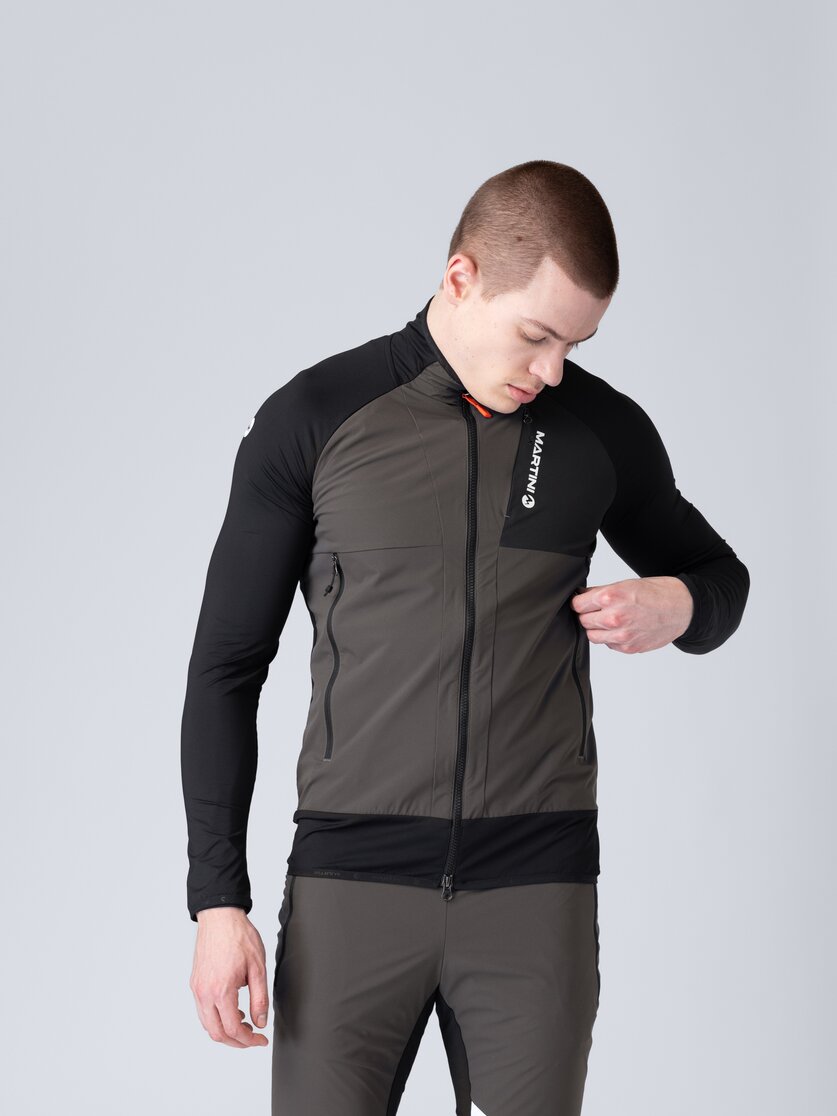 Martini Sportswear - Yalca Hybrid Windbreaker Jacket M - Hybridjacken in mosstone-mars - Detail 1 - Herren