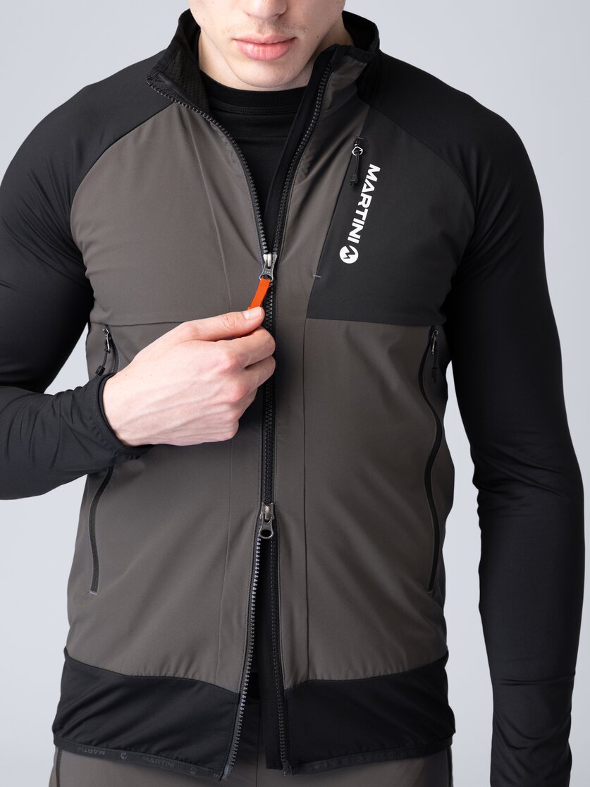 Martini Sportswear - Yalca Hybrid Windbreaker Jacket M - Hybridjacken in mosstone-mars - Detail 3 - Herren