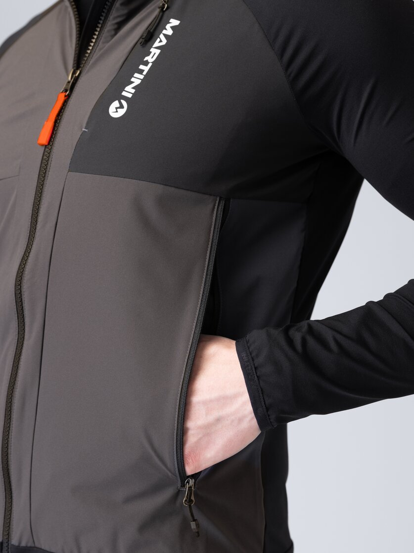 Martini Sportswear - Yalca Hybrid Windbreaker Jacket M - Hybridjacken in mosstone-mars - Detail 4 - Herren