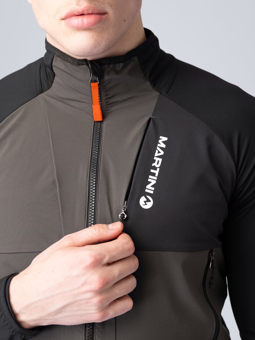 Martini Sportswear - Yalca Hybrid Windbreaker Jacket M - Hybridjacken in mosstone-mars - Detail 5 - Herren