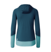Martini Sportswear - Yalca Hybrid Windbreaker Jacket W - Giacche ibride in poseidon-surf - vista posteriore - Donna