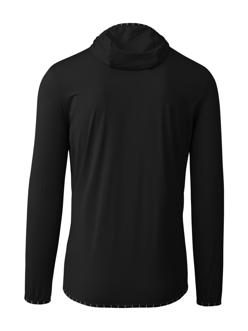 Martini Sportswear - Trektech Hybrid Windbreaker Jacket M - Hybridjacken in black - Rückansicht - Herren