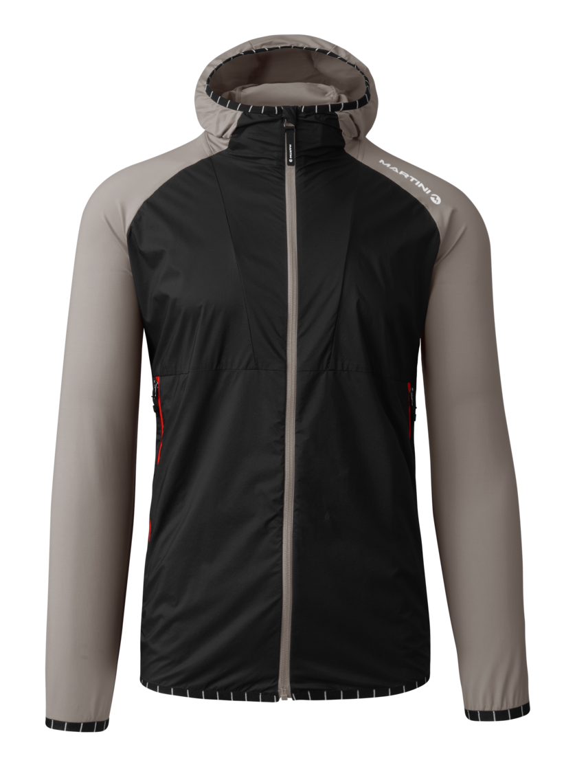 Martini Sportswear - Trektech Hybrid Windbreaker Jacket M - Hybridjacken in stone-black - Vorderansicht - Herren