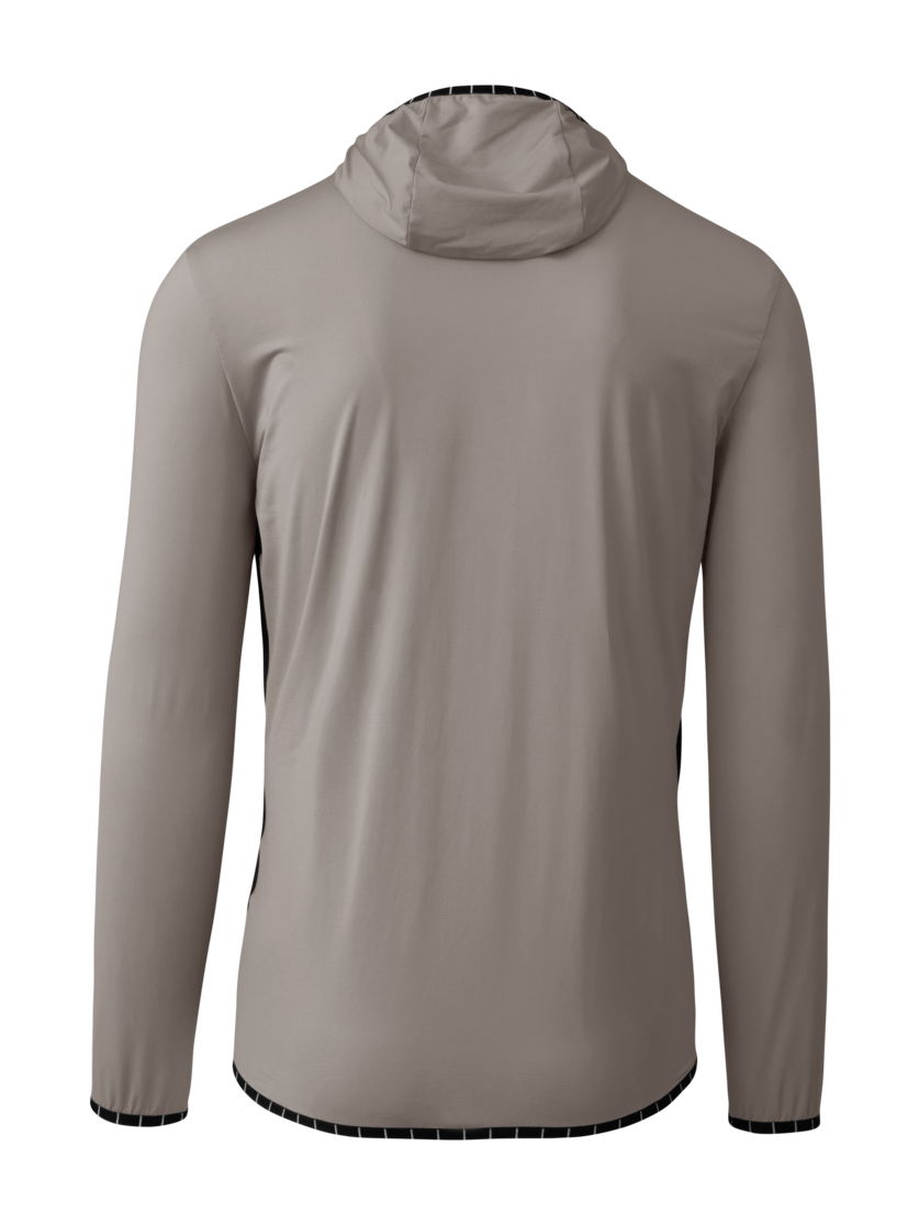Martini Sportswear - Trektech Hybrid Windbreaker Jacket M - Hybridjacken in stone-black - Rückansicht - Herren