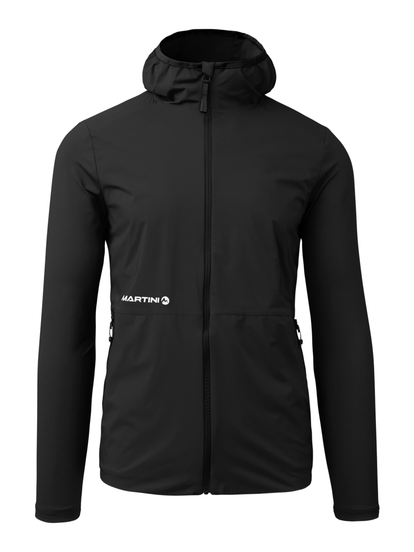 Martini Sportswear - Original Hybrid Windbreaker Jacket M - Giacca a vento in black - vista frontale - Uomo