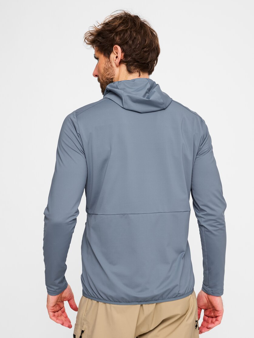 Martini Sportswear - Original Hybrid Windbreaker Jacket M - Giacca a vento in moon - vista laterale modello - Uomo