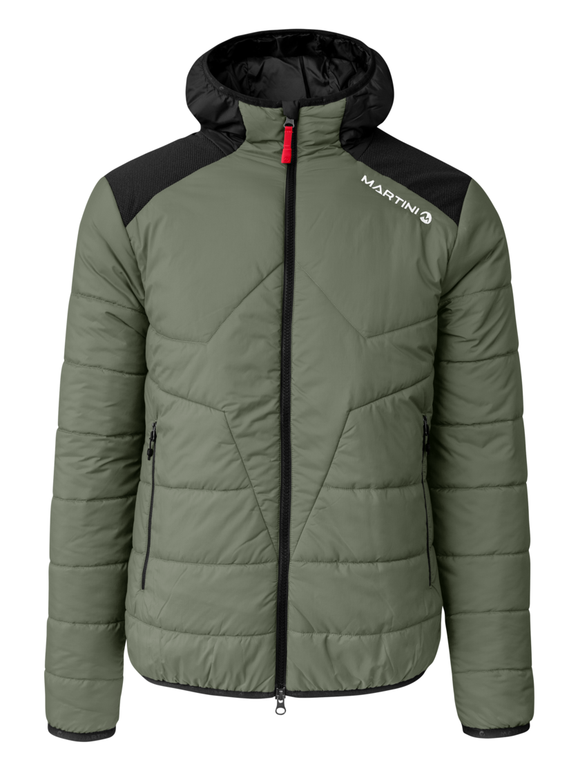 Martini Sportswear - Horizon Padded Jacket G-LOFT®M - Primaloft & Gloft Jackets in passion-black - front view - Men