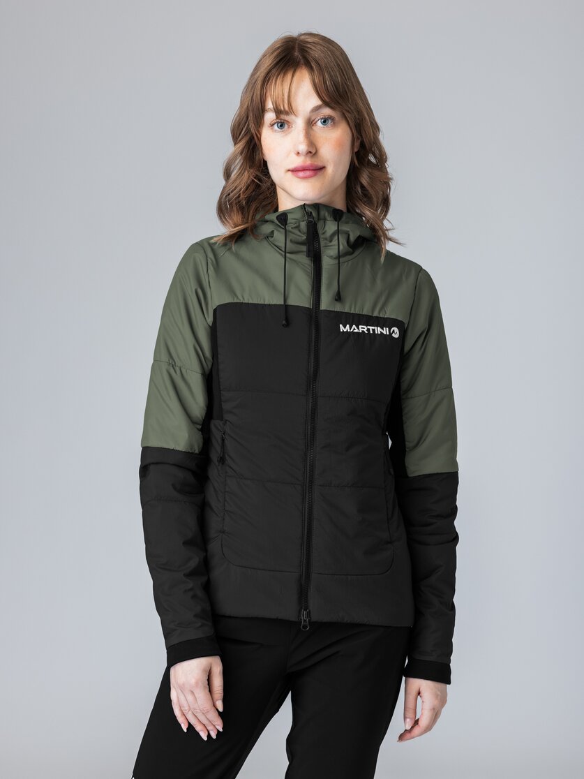 Martini Sportswear - Yalca Padded Jacket Primaloft® W - Primaloft & Gloft Jacken in black-mosstone - Vorderansicht Model - Damen