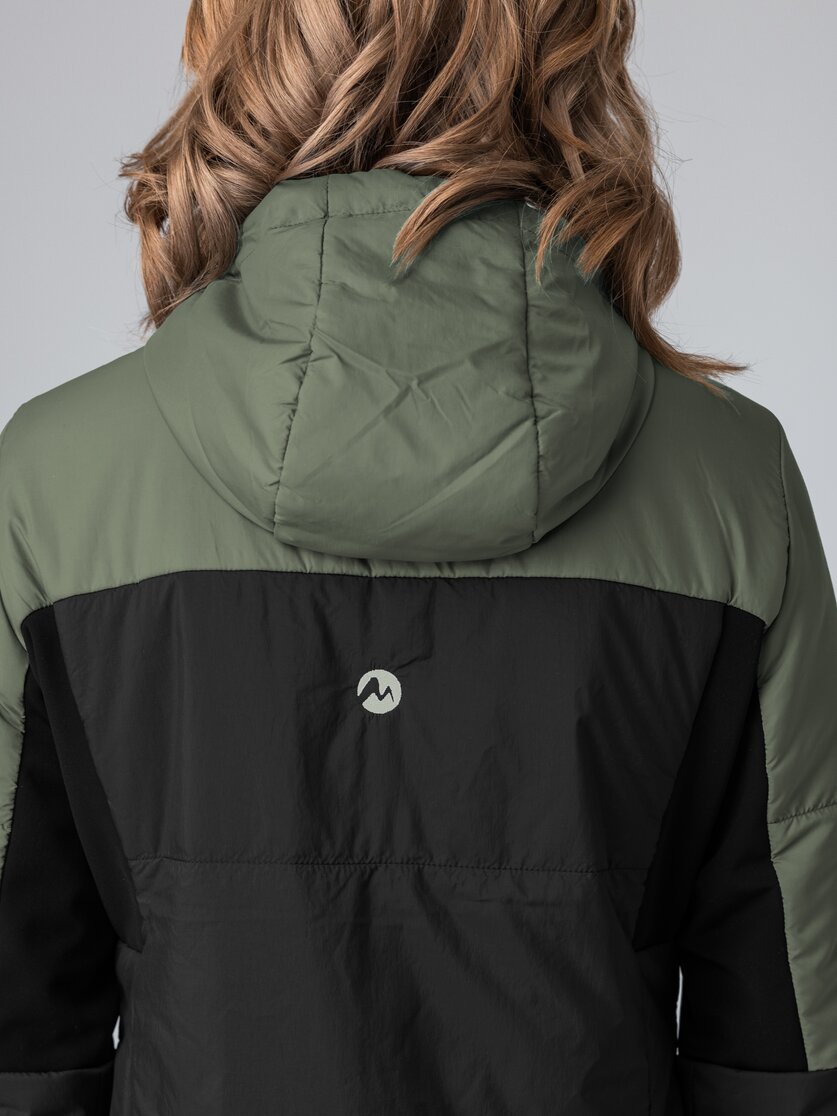 Martini Sportswear - Yalca Padded Jacket Primaloft® W - Primaloft & Gloft Jacken in black-mosstone - Detail 1 - Damen