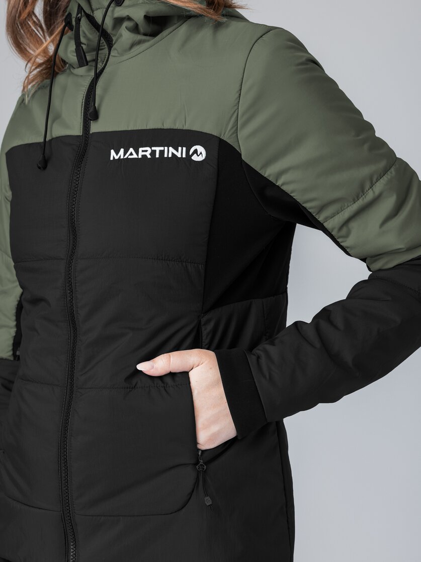 Martini Sportswear - Yalca Padded Jacket Primaloft® W - Primaloft & Gloft Jacken in black-mosstone - Detail 2 - Damen