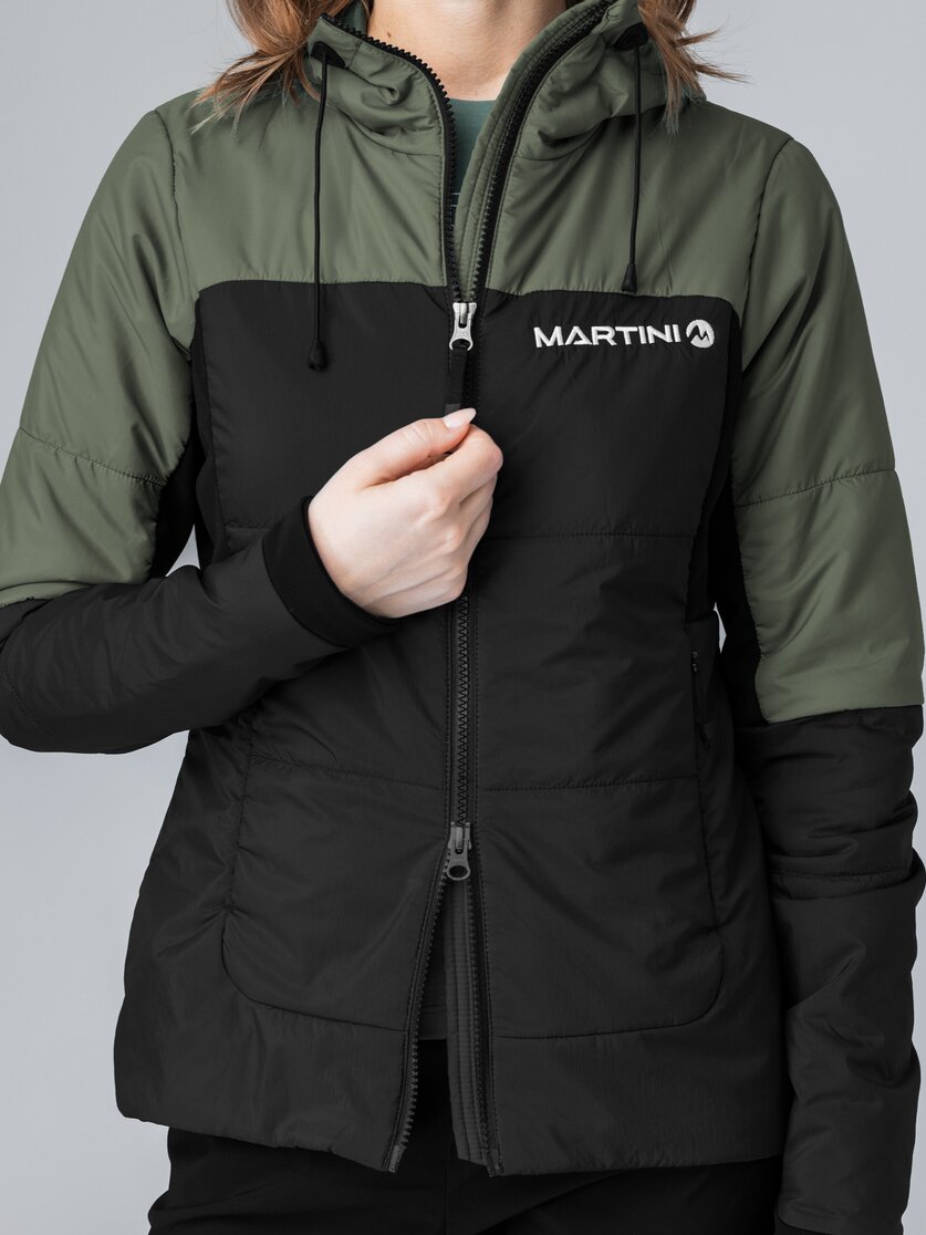 Martini Sportswear - Yalca Padded Jacket Primaloft® W - Primaloft & Gloft Jacken in black-mosstone - Detail 3 - Damen