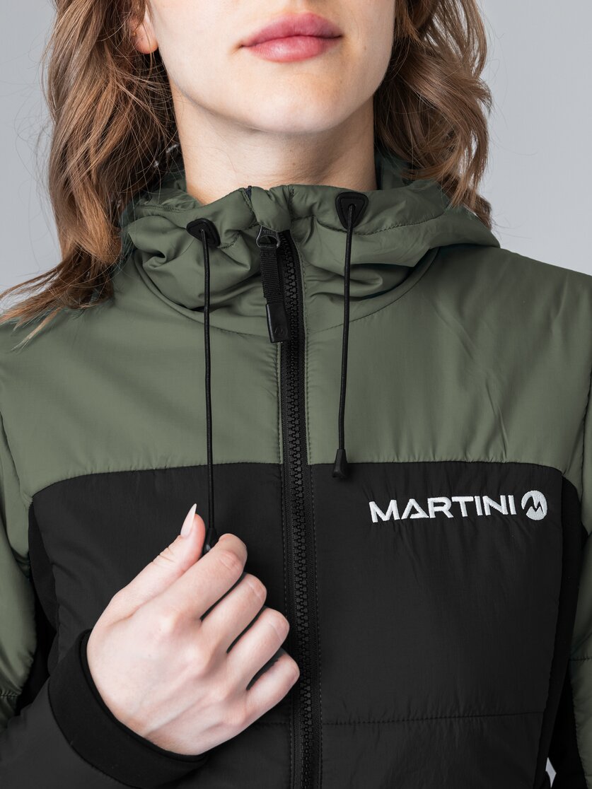 Martini Sportswear - Yalca Padded Jacket Primaloft® W - Primaloft & Gloft Jacken in black-mosstone - Detail 7 - Damen