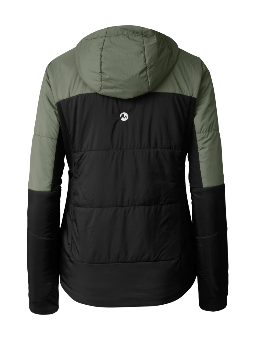 Martini Sportswear - Yalca Padded Jacket Primaloft® W - Giacche Primaloft e Gloft in black-mosstone - vista posteriore - Donna