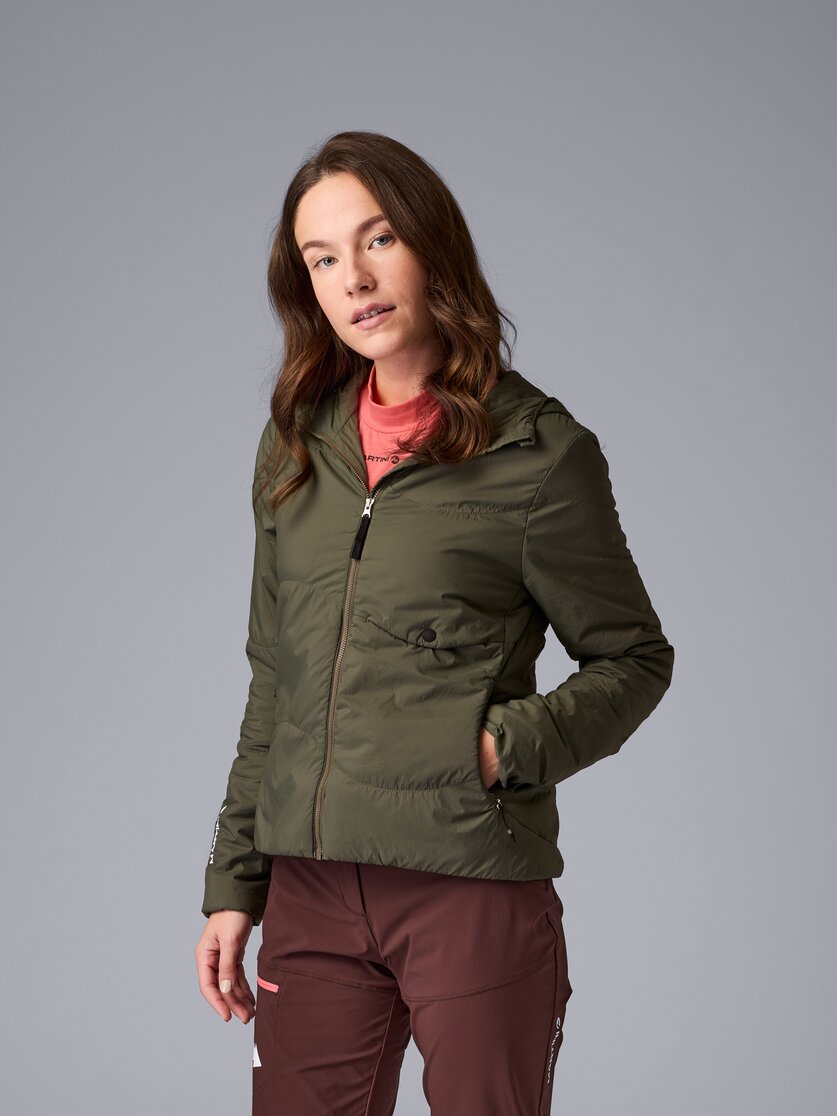 Martini Sportswear - Sunrise Padded Jacket Primaloft® W - Primaloft & Gloft Jacken in black-white - Vorderansicht Model - Damen