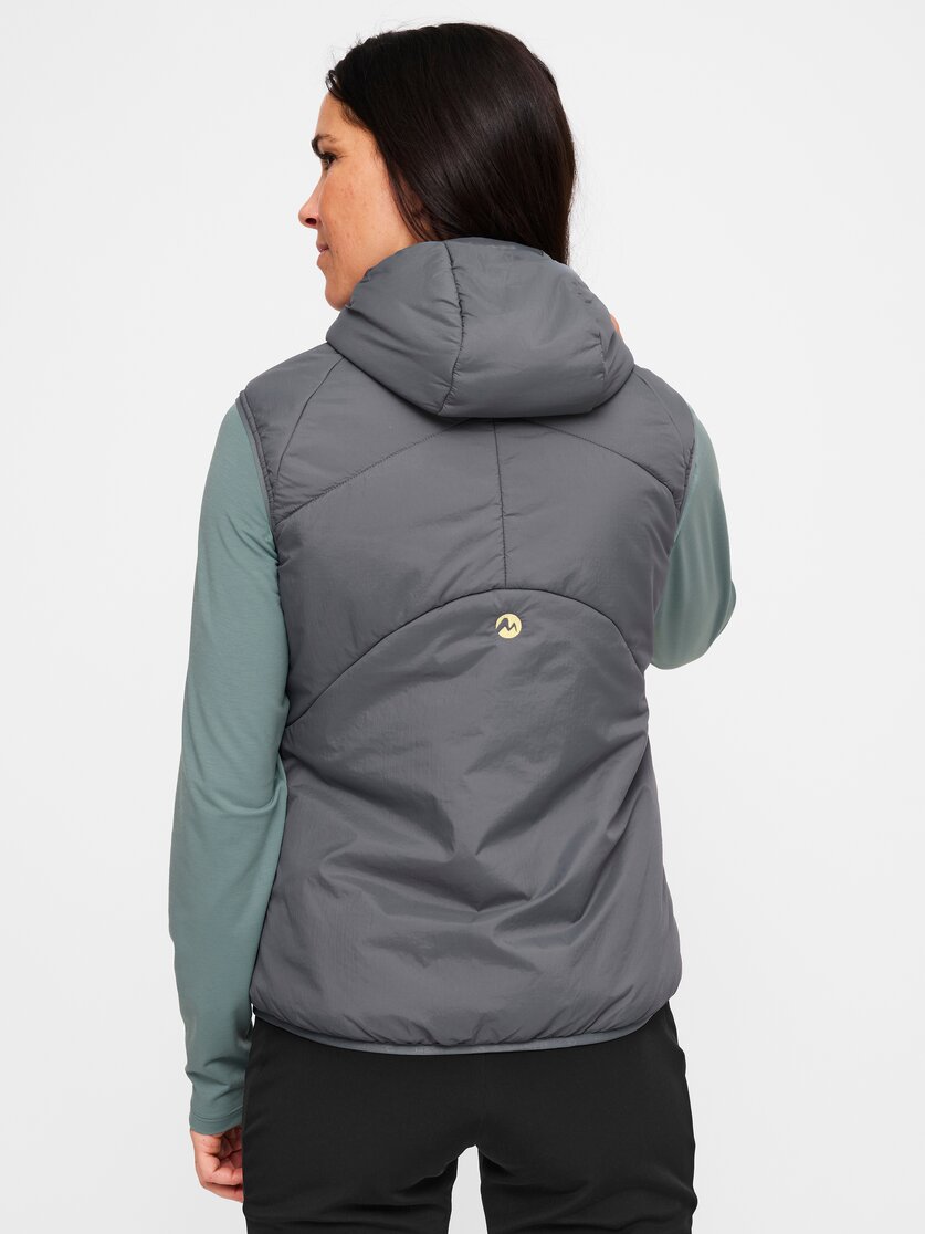 Martini Sportswear - Desire Padded Vest Primaloft®W - Outdoor vests in true navy-white - rear view model - Women