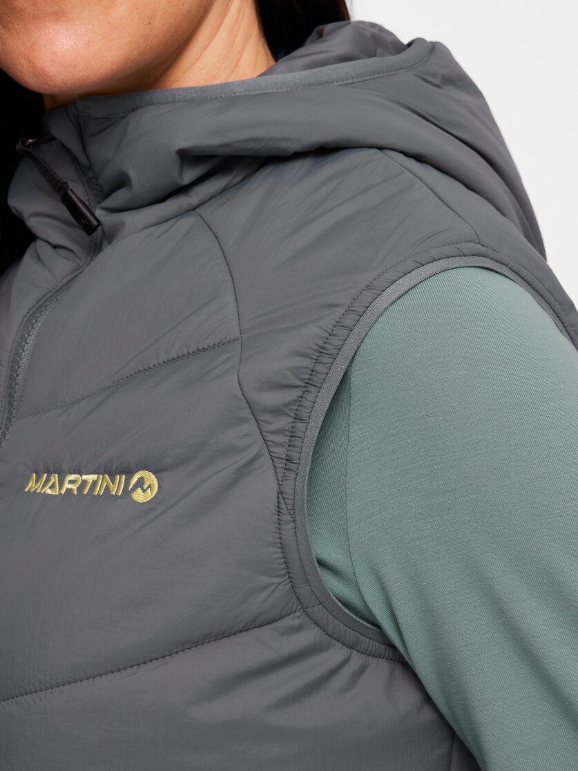 Martini Sportswear - Desire Padded Vest Primaloft®W - Outdoor vests in true navy-white - Detail 3 - Women