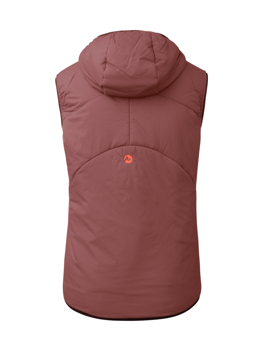 Martini Sportswear - Desire Padded Vest Primaloft®W - Westen in winter apple-tangerine - Rückansicht - Damen