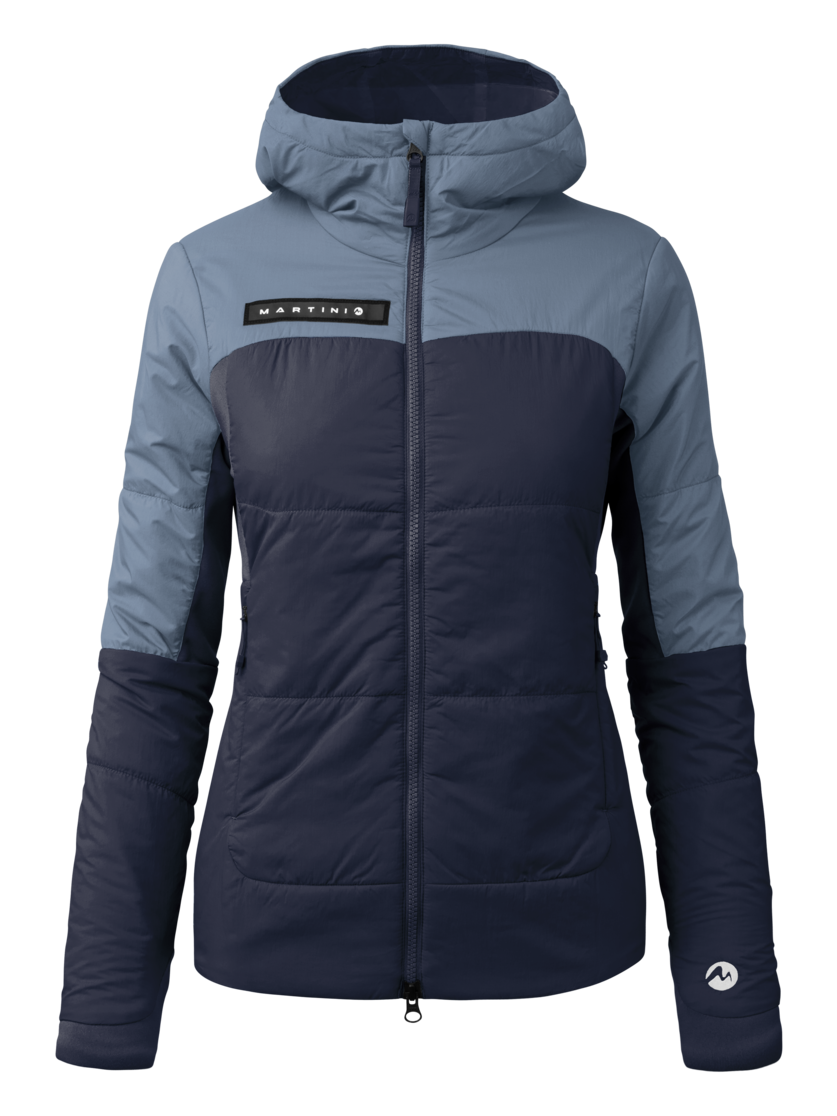 Martini Sportswear - Yalca Padded Jacket Primaloft®W - Primaloft & Gloft Jackets in true navy-moon - front view - Women