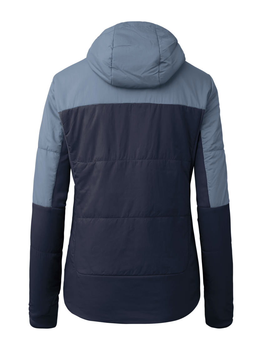 Martini Sportswear - Yalca Padded Jacket Primaloft®W - Primaloft & Gloft Jackets in true navy-moon - rear view - Women
