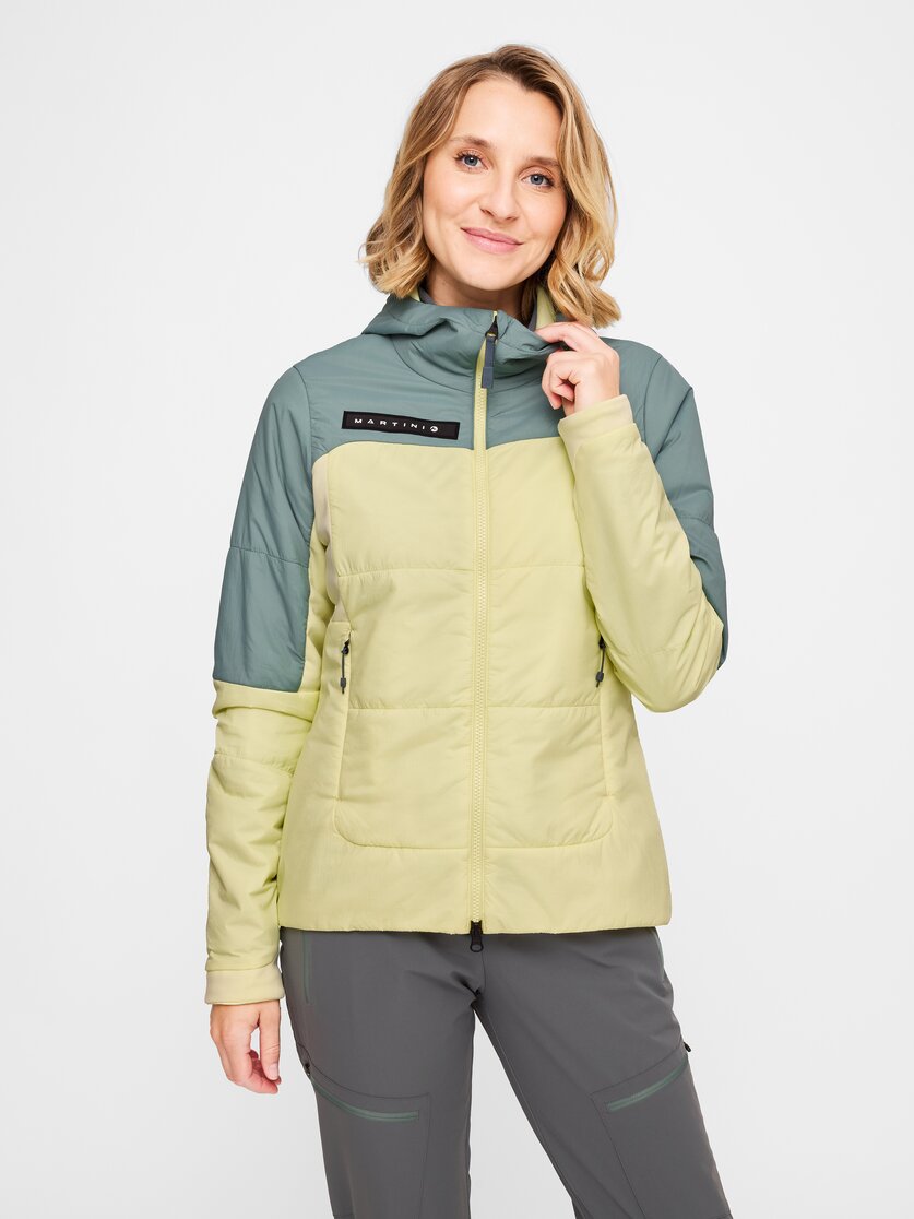 Martini Sportswear - Yalca Padded Jacket Primaloft®W - Primaloft & Gloft Jackets in black - front view model - Women