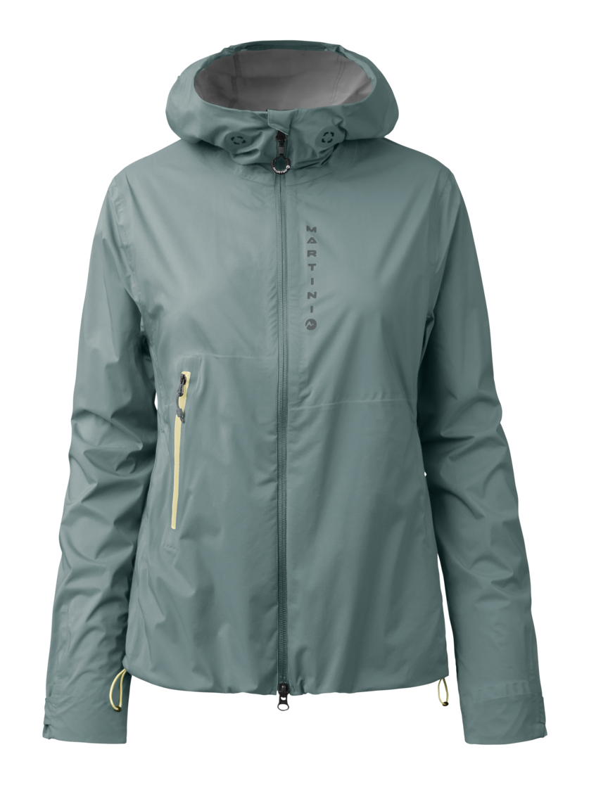 Martini Sportswear - Firstline 2,5L Jacket W - Hardshell jackets in misty blue-butter cream - front view - Women