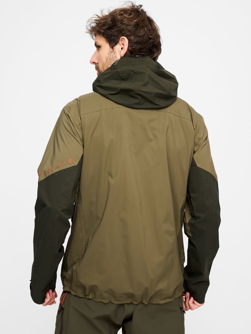 Martini Sportswear - Firstline 2,5L Jacket M - Giacche Hardshell in spanish green-olive - vista laterale modello - Uomo
