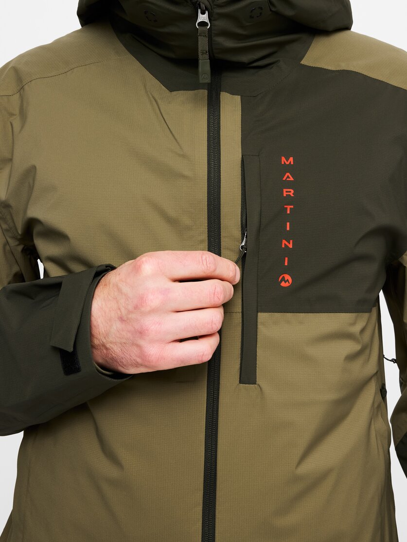 Martini Sportswear - Firstline 2,5L Jacket M - Giacche Hardshell in spanish green-olive - Dettaglio 4 - Uomo