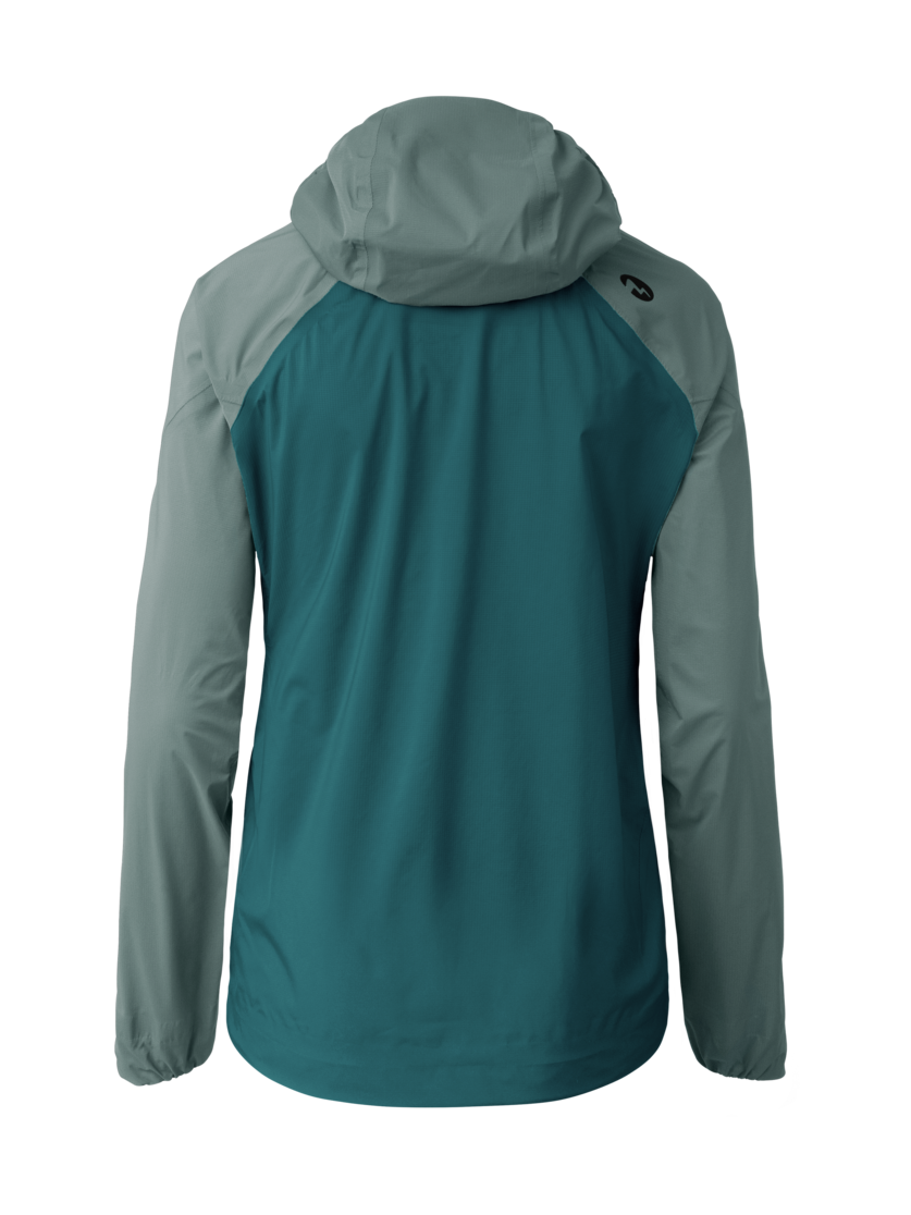 Martini Sportswear - Hillclimb HS Hooded Jacket W - Giacche Hardshell in seaport-misty blue - vista posteriore - Donna