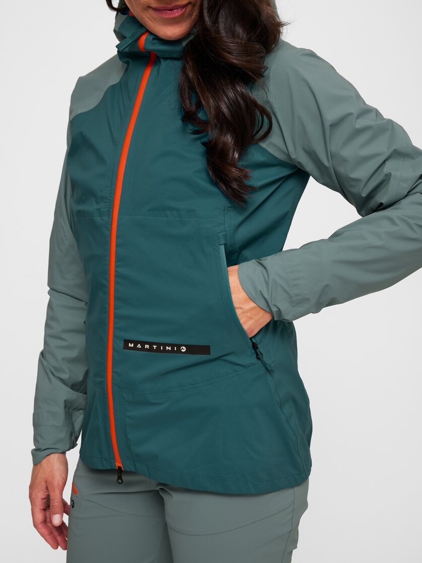 Martini Sportswear - Hillclimb HS Hooded Jacket W - Giacche Hardshell in black-white - Dettaglio 3 - Donna